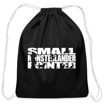 Small Munsterlander Pointer Hound Hunter dog - Cotton Drawstring Bag - black - Front