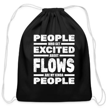 Yoga Instructor Yogi Zen Meditation - Cotton Drawstring Bag - black - Front