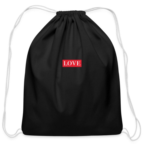 Red LOVE - Cotton Drawstring Bag