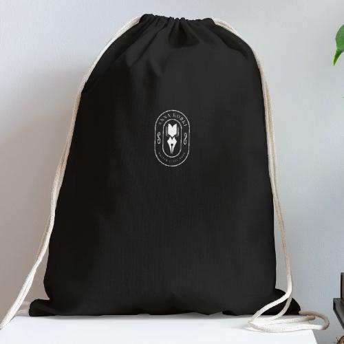 Full Logo White - Cotton Drawstring Bag