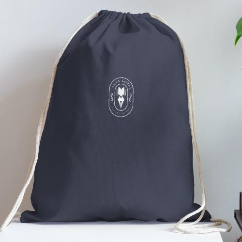 Full Logo White - Cotton Drawstring Bag