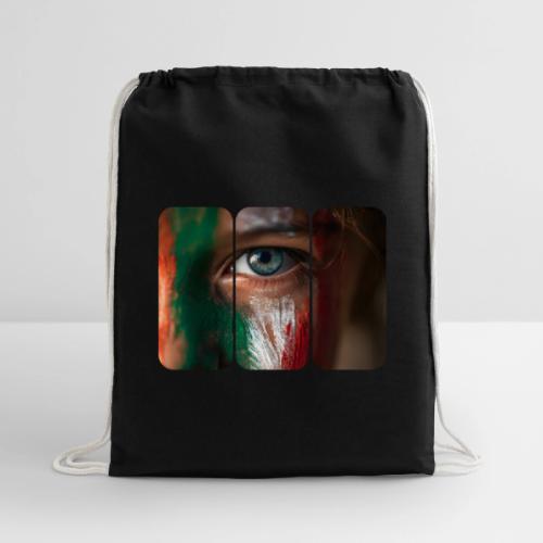 Mexico: Pride in Three Colors - Cotton Drawstring Bag