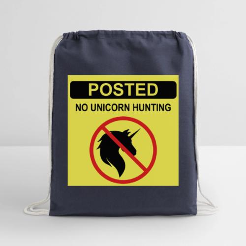 Posted Unicorn Hunting 3color - Cotton Drawstring Bag