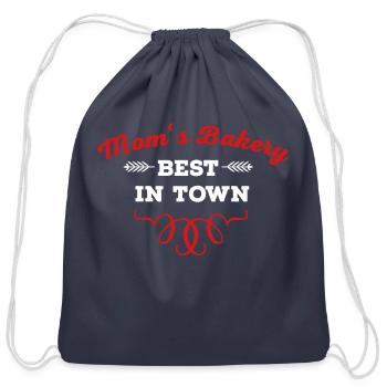 bake - Cotton Drawstring Bag - navy - Front