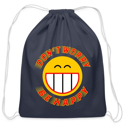 Be Happy - Cotton Drawstring Bag