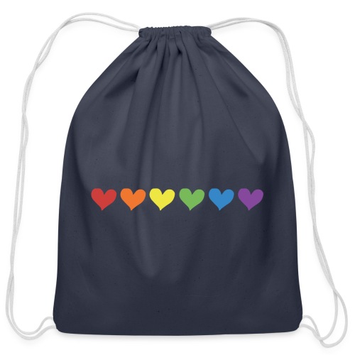 Pride Hearts - Cotton Drawstring Bag