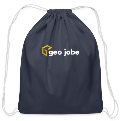 GEO Jobe Corp Logo White Text - Cotton Drawstring Bag