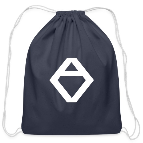 White Logo - Cotton Drawstring Bag