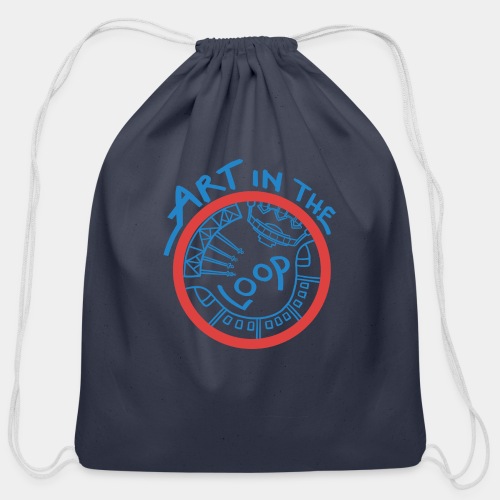 Art in the Loop Complete Logo - Cotton Drawstring Bag
