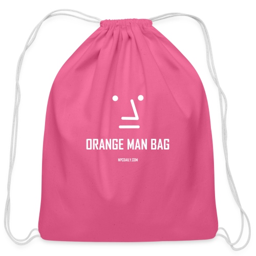orange man bag - Cotton Drawstring Bag