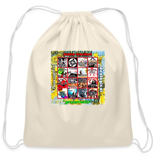 Meme Grid - Cotton Drawstring Bag