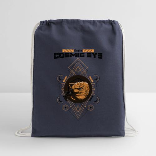 Eagle Cosmic Eye - Cotton Drawstring Bag