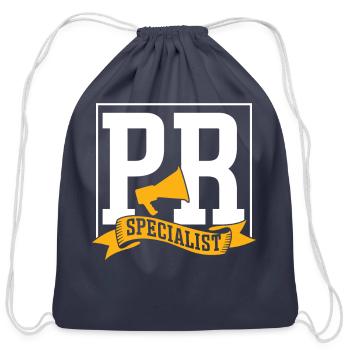 Pr Specialist Profession Manager Public Relations - Cotton Drawstring Bag - navy - Front