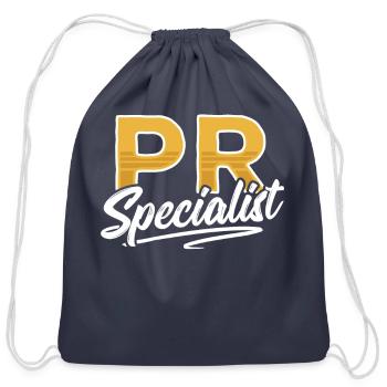 Pr Specialist Manager Profession Public Relations - Cotton Drawstring Bag - navy - Front