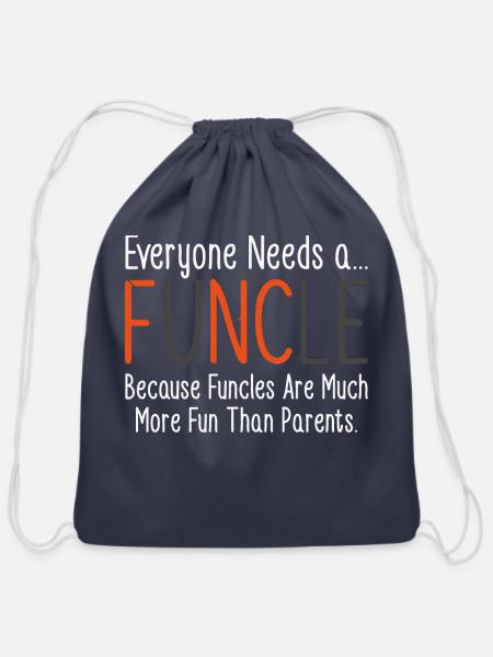 FUNCLE - Cotton Drawstring Bag - navy