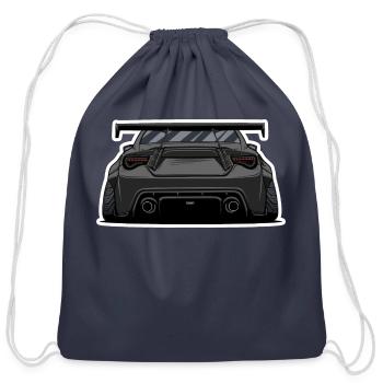 toyota 86 - Cotton Drawstring Bag - navy - Front