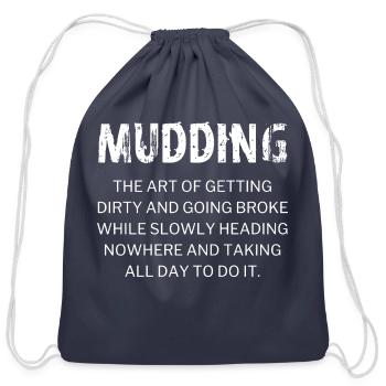 Mudding Definition Mud Bogging Racing - Cotton Drawstring Bag - navy - Front
