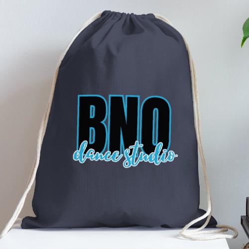 BNO black & blue logo - Cotton Drawstring Bag