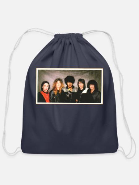 Collected - Cotton Drawstring Bag - navy