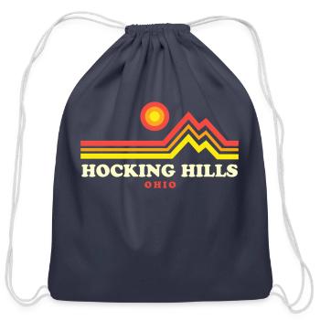Hocking Hills Ohio Logan Ohio Oh State Park - Cotton Drawstring Bag - navy - Front