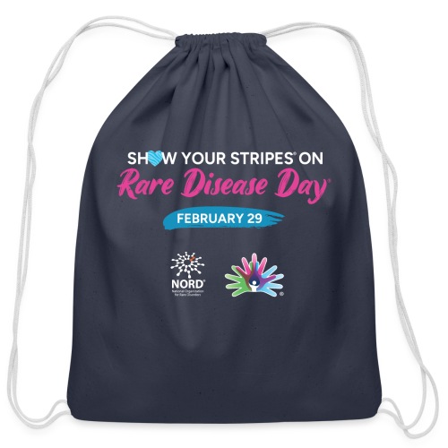 Show Your Stripes on Rare Disease Day - Cotton Drawstring Bag