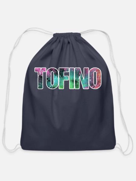 Tofino Colourful Grunge - Cotton Drawstring Bag - navy