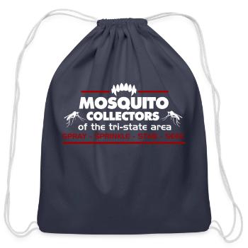 Mosquito Collectors of the TriState Area hippie - Cotton Drawstring Bag - navy - Front