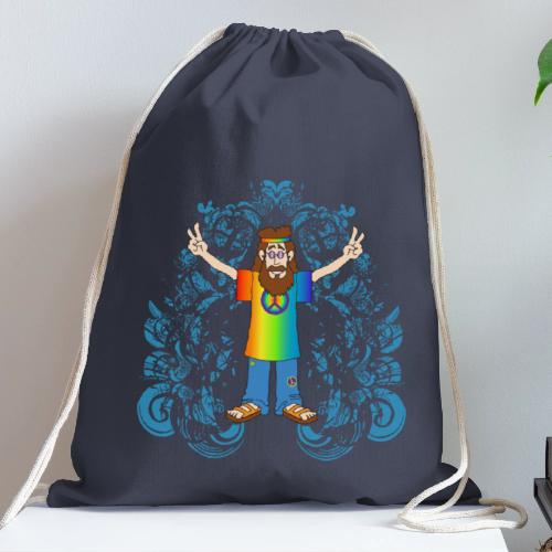 Peace Man - Cotton Drawstring Bag