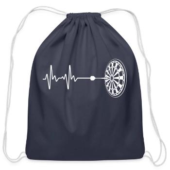 Dart Dart Player Dart Board - Cotton Drawstring Bag - navy - Front