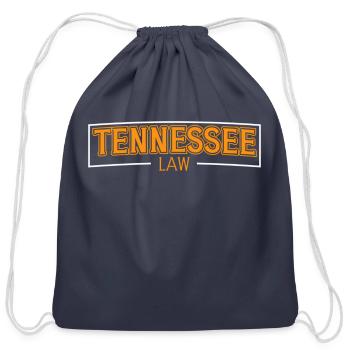 Tennessee Law Attorney Lawyer College Bar Graduate - Cotton Drawstring Bag - navy - Front