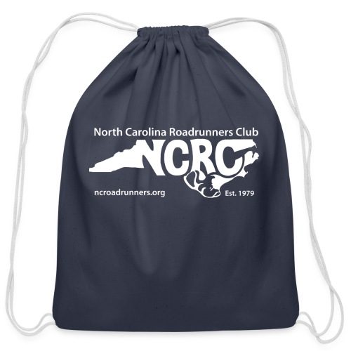 NCRC White Logo1 - Cotton Drawstring Bag