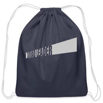 logo squad leader stripe - Cotton Drawstring Bag - navy - Front
