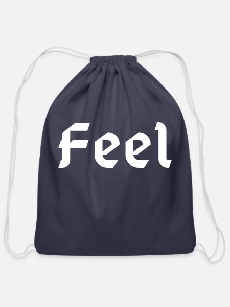 Feel - Cotton Drawstring Bag - navy