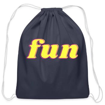 INTO THE AM Mens T Shirt - Short Sleeve Crew Neck - Cotton Drawstring Bag - navy - Front