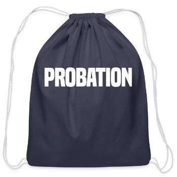 Probation Parole Enforcement Police Officer Unifor - Cotton Drawstring Bag - navy - Front