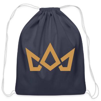 Disciple Factory Logo - Cotton Drawstring Bag - navy - Front
