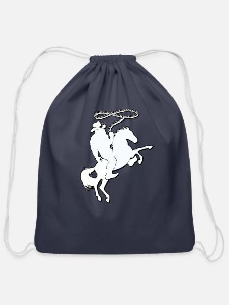RODEO BIGFOOT - Cotton Drawstring Bag - navy