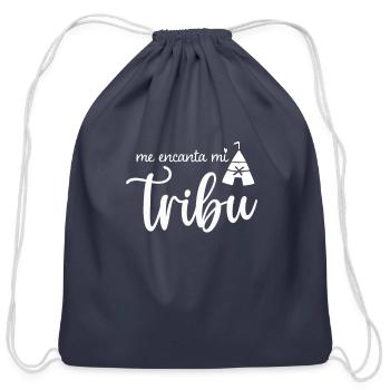 Spanish Family Reunion Me Encanta Mi Tribu - I - Cotton Drawstring Bag - navy - Front