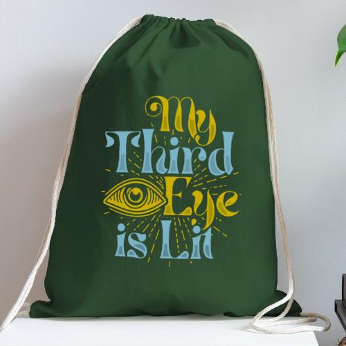 My Third Eye is Lit - Cotton Drawstring Bag