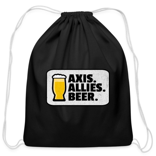 Axis. Allies. Beer. (v2.0) - Cotton Drawstring Bag
