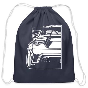 Toyota Gt86 Subaru Brzabcdabcdabcdwhite Print - Cotton Drawstring Bag - navy - Front