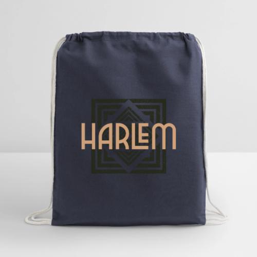 Harlem Sleek Artistic Design - Cotton Drawstring Bag
