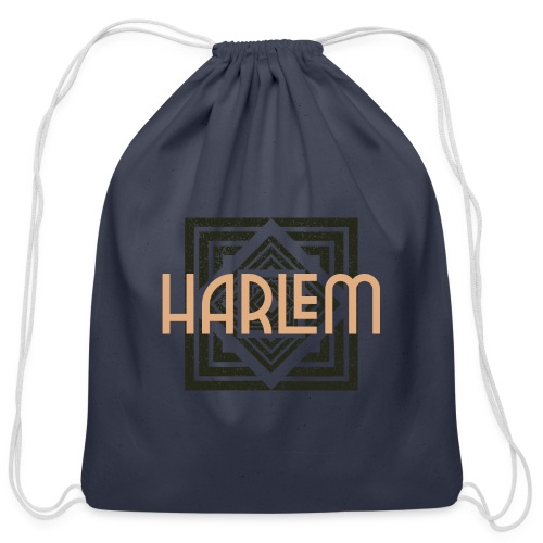 Harlem Sleek Artistic Design - Cotton Drawstring Bag