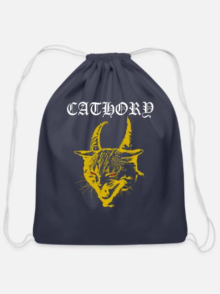Cathory - Cotton Drawstring Bag - navy