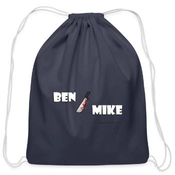 Ben/Mike - The PhasBOYS - Cotton Drawstring Bag - navy - Front