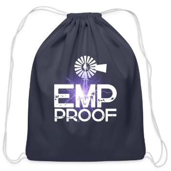EMP Proof - Cotton Drawstring Bag - navy - Front