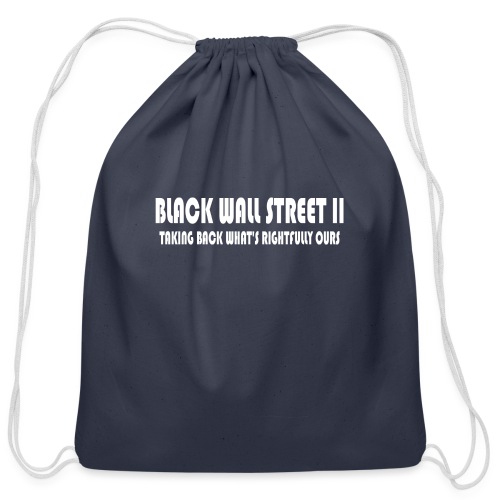 BWSII white - Cotton Drawstring Bag