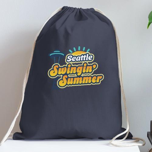 Seattle Swingin' Summer - Cotton Drawstring Bag