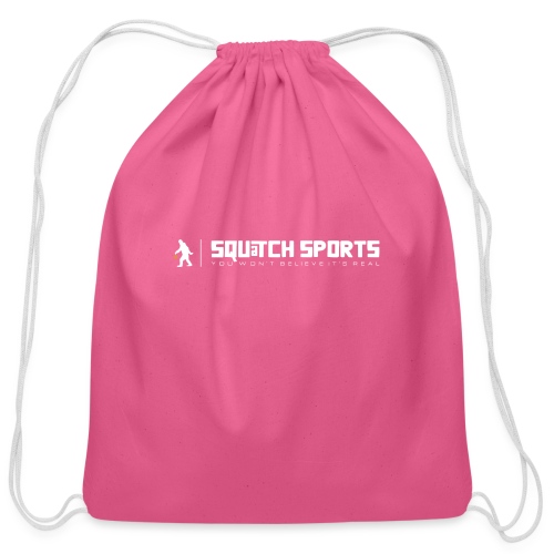 Squatch Sports white - Cotton Drawstring Bag