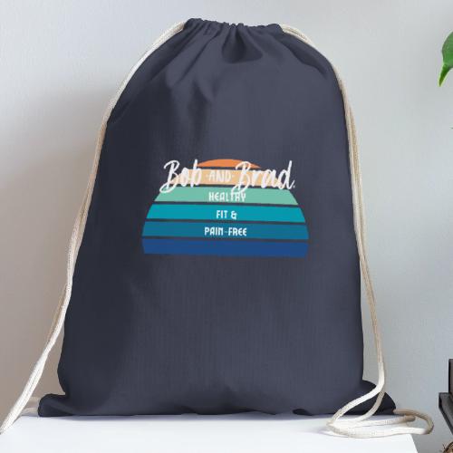 Bob and Brad rainbow - Cotton Drawstring Bag